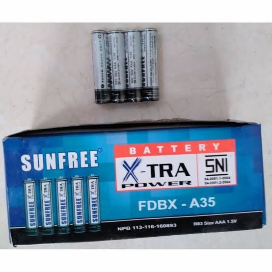 Baterai Battery Batre Sunfree AAA A3 Original 100%