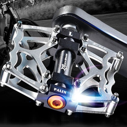 Rockbros Pedal Sepeda MTB Mountain Aluminium Alloy Non Slip - JTLK1012L - Black