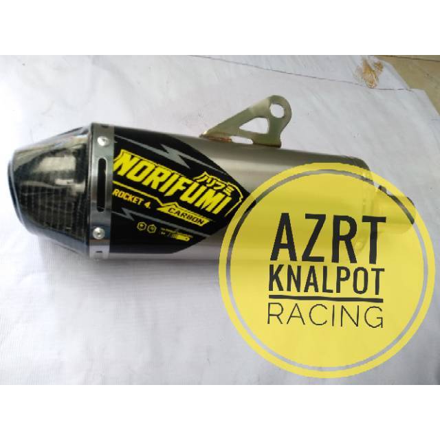 KNALPOT NORIFUMI ROCKET 4 CARBON SILINCER ONLY