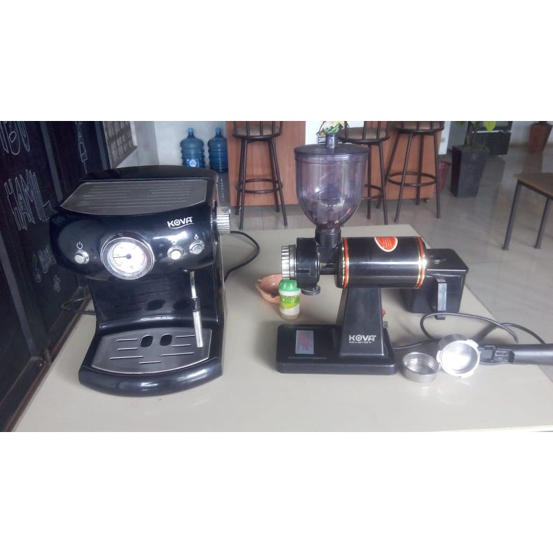 mesin kopi + grinder merk kova bekas