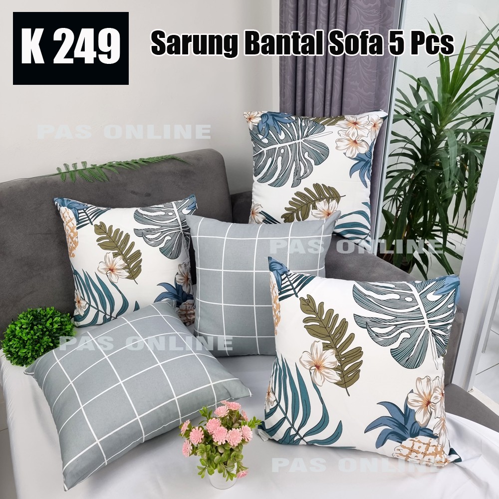 SET SARUNG BANTAL SOFA 40X40 ( 5 SARUNG )