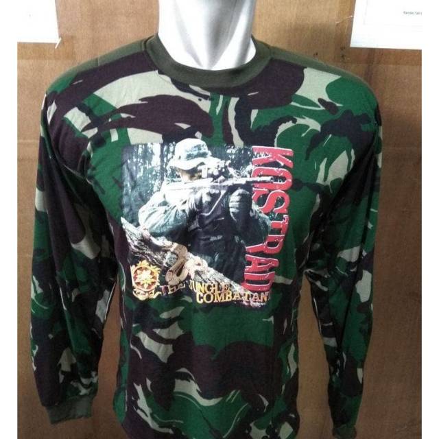 Kaos Penembak Loreng Kostrad | Kaos bantalan Kostrad Loreng | Kaos Bantalan Loreng Kostrad