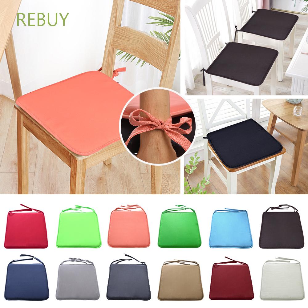 Rebuy European Style Chair Cushions Non Slip Chair Cover Seat Pad Tie On Removable For Garden Kitchen Office Indoor Outdoor Dining Room Washable Home Decoration Multicolor Shopee Indonesia