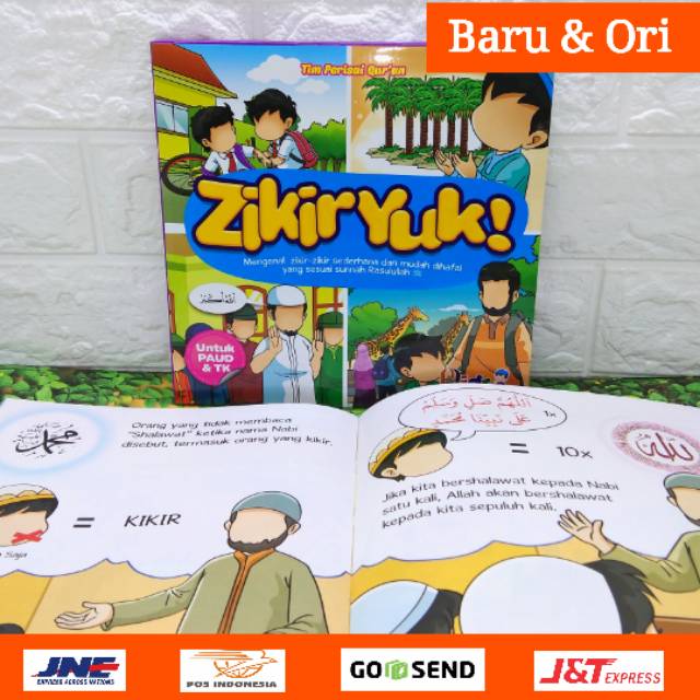 BUKU ZIKIR YUK, Buku Zikir dan Doa Anak Bergambar Sesuai Sunnah