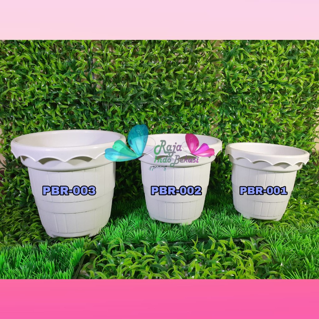 Pot Bunga Nursery Taiwan L 18CM Putih Pbr 003 Pot Bunga Putih Bukan Pot Tawon Pot Unik Tanaman Hias