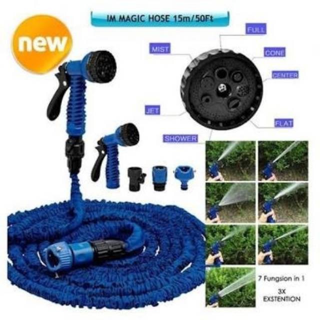 Magic Hose 15M 50Feet/Selang Air Ajaib 15M 50Feet/Selang Mulitifungsi