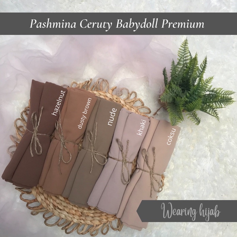 Pasmina Ceruty Baby Doll Premium / Pashmina Ceruty Baby doll Jahit Tepi PART 1