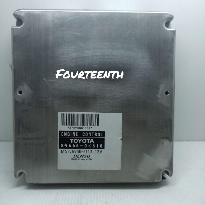 Ecu Computer Komputer Toyota Fortuner Diesel Matic 89666-0K610