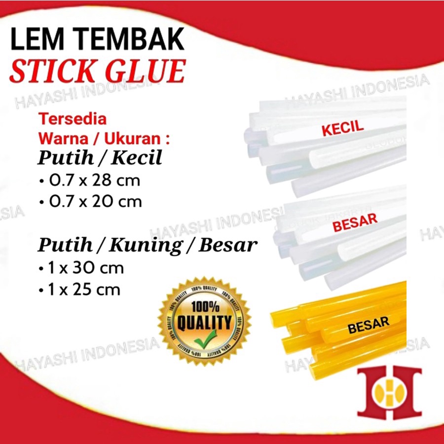 Refill isi ulang Lem Tembak Glue Gun Kecil dan Besar - 10pcs