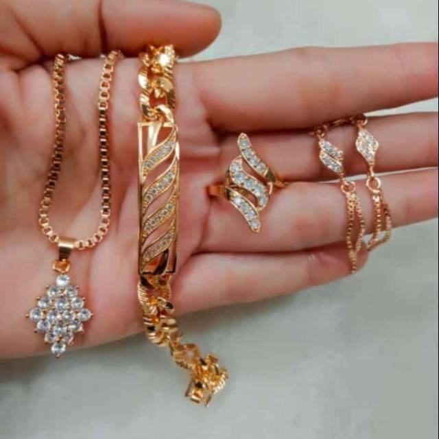 Xuping 1 set perhiasan wanita