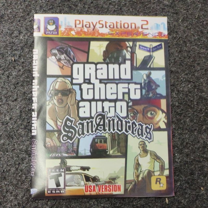 KASET PS2 GTA SAN ANDREAS USA VERSION