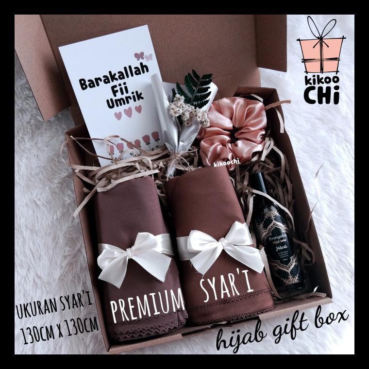 SPECIAL Hijab Gift Box - Hadiah Kado Ulang Tahun Wanita Pacar Istri Hampers - hijab syar'i