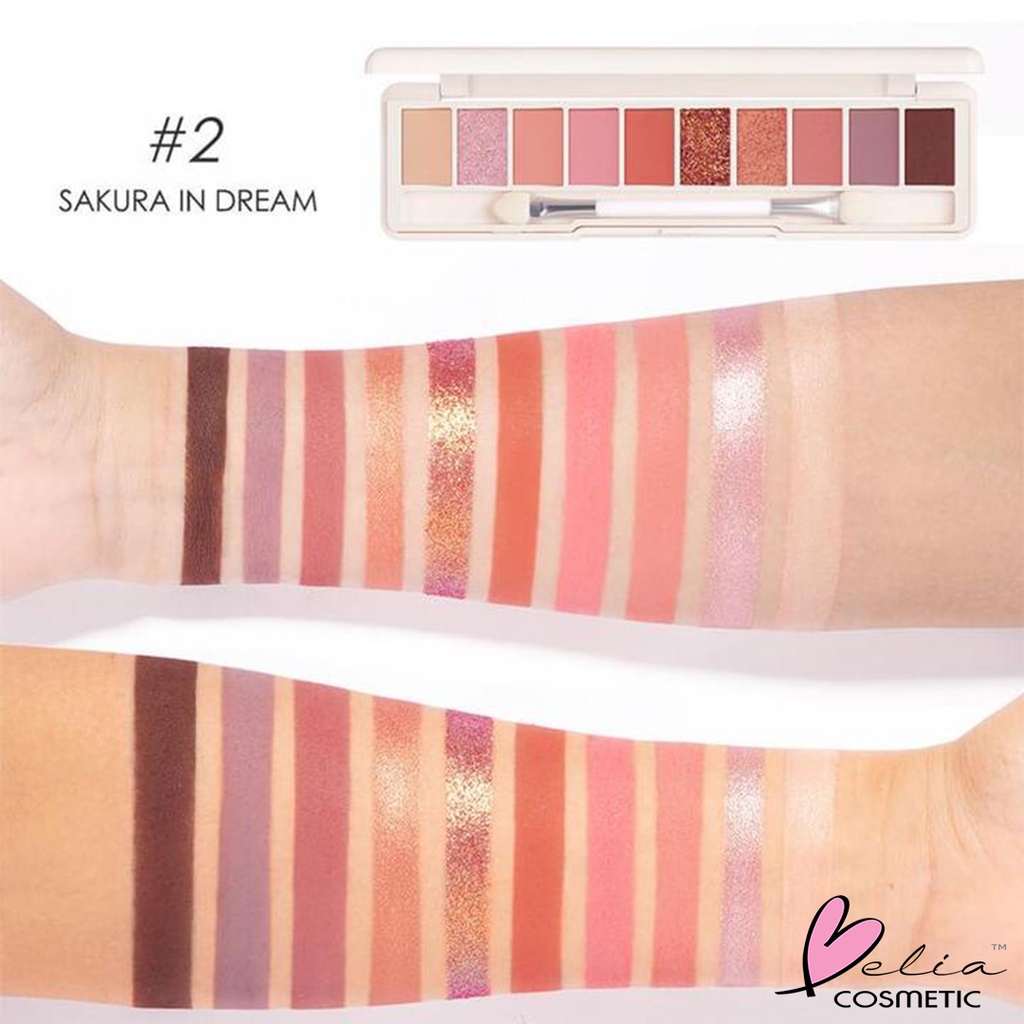 ❤ BELIA ❤ FOCALLURE Uptown Girls 10 Color Eyeshadow Palette FA158 | Tahan Lama | High Pigmented | BPOM