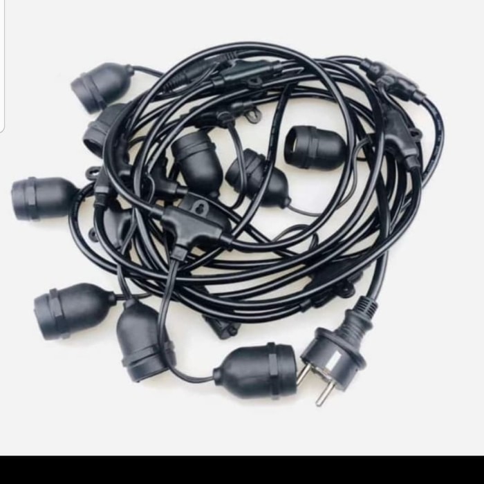 KABEL FITTING LAMPU GANTUNG CAFFEE 10 METER 20 FITING E27 LAMPU HIAS