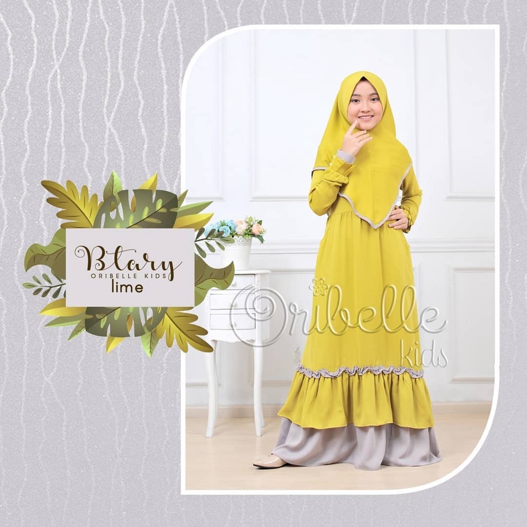 Gamis Syar'i Anak | Baju Muslim Anak perempuan TERBARU Umur 10-12 Tahun