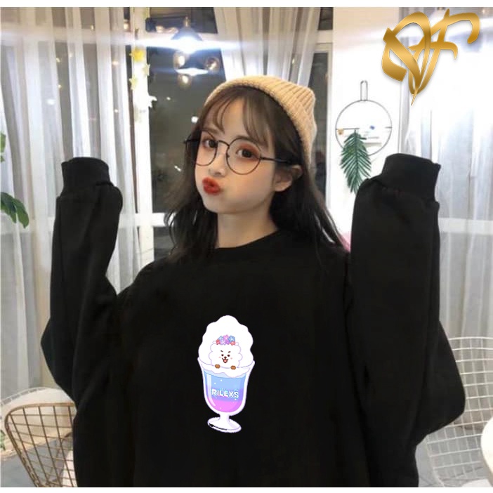 🅳🅵 Sweater RJ Rilexs Aesthetic BTS BT21 Pria &amp; Wanita | Sweater Korea Style Fleece Cotton | Dhea Fashion