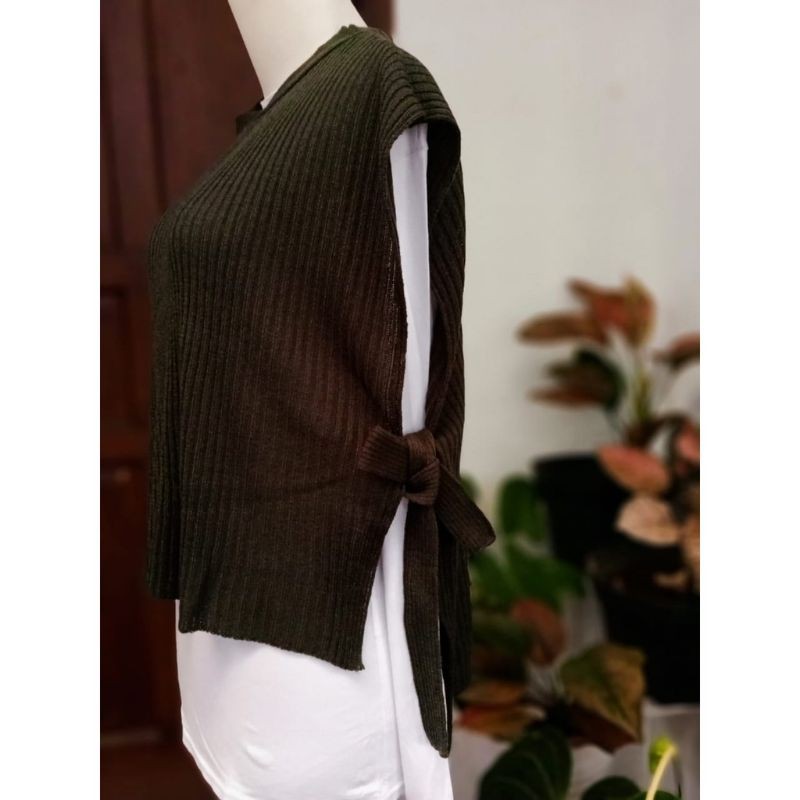 Rompi rajut tali/rompi vest/rompi gamis