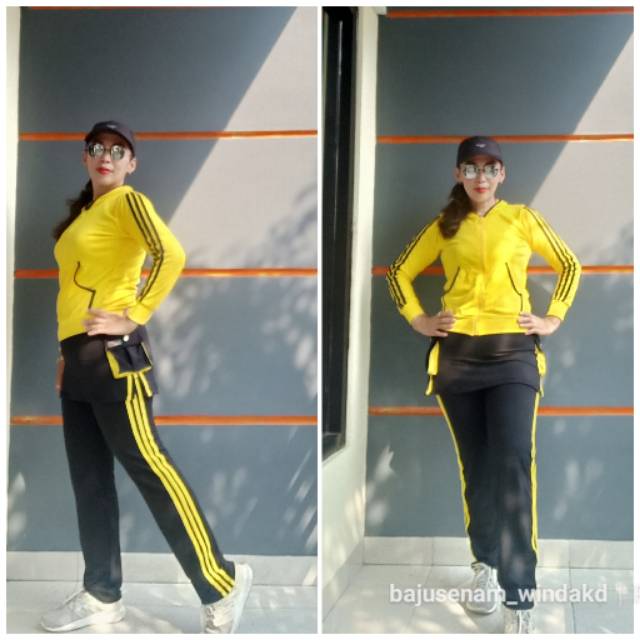 Baju Senam Muslim Celana Rok Pdl