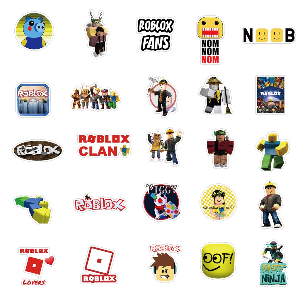 Set 50pcs Stiker Karakter Kartun Roblox Lucu