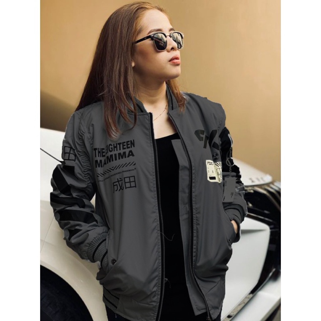 Jaket Bomber Pria Quilting Motif Keren / Jaket Parasut Bomber Pria Wanita Parasut daleman Hangat Tebal Saku di dalam / Jaket Pria Distro Original Terbaru