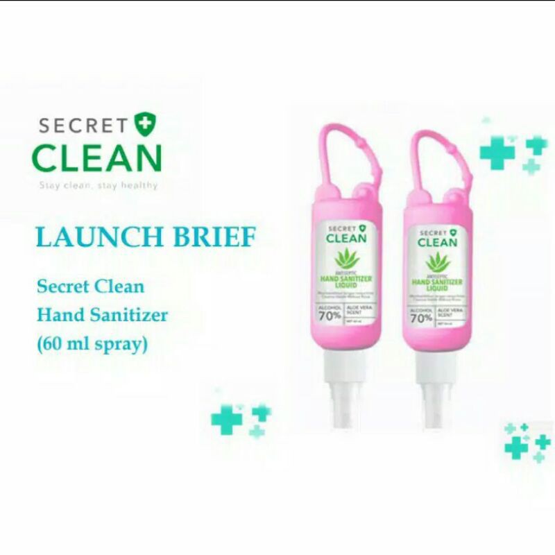 Secret Clean Handsanitizer Spray  60 Ml