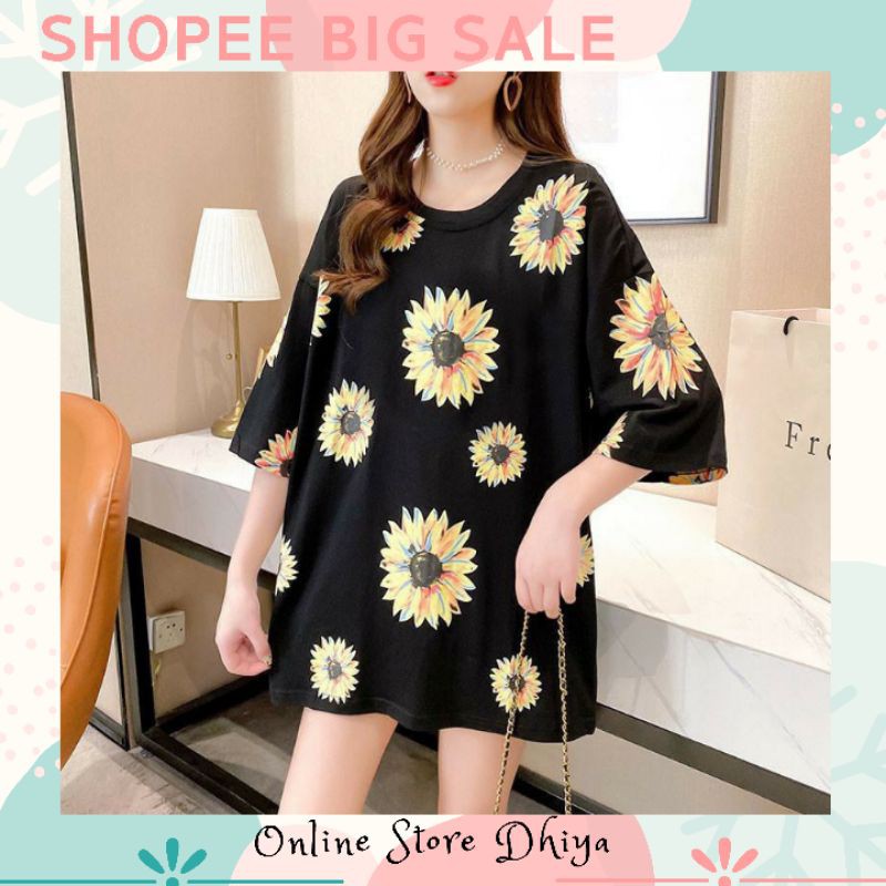 Atasan Wanita Baju Korea Kaos Oversize Korean Style / T SHIRT KOREAN IDOL KPOP OUTFIT