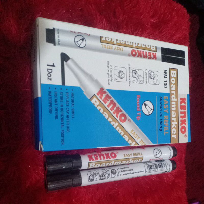 

Spidol Papan Tulis Whiteboard Boardmarker Kenko WM 100 Hitam
