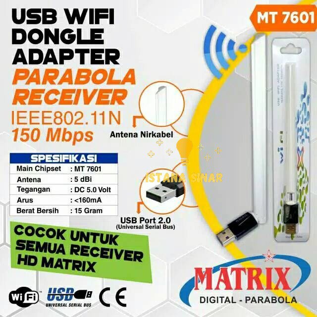 Dongle Matrix Receiver HD Adapter 150Mbps MT7601 MT-7601 USB