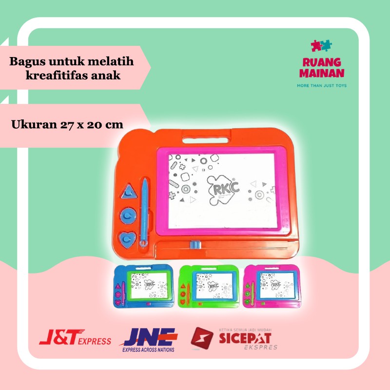 

Mainan Papan Tulis Magnet Hapus Belajar Anak