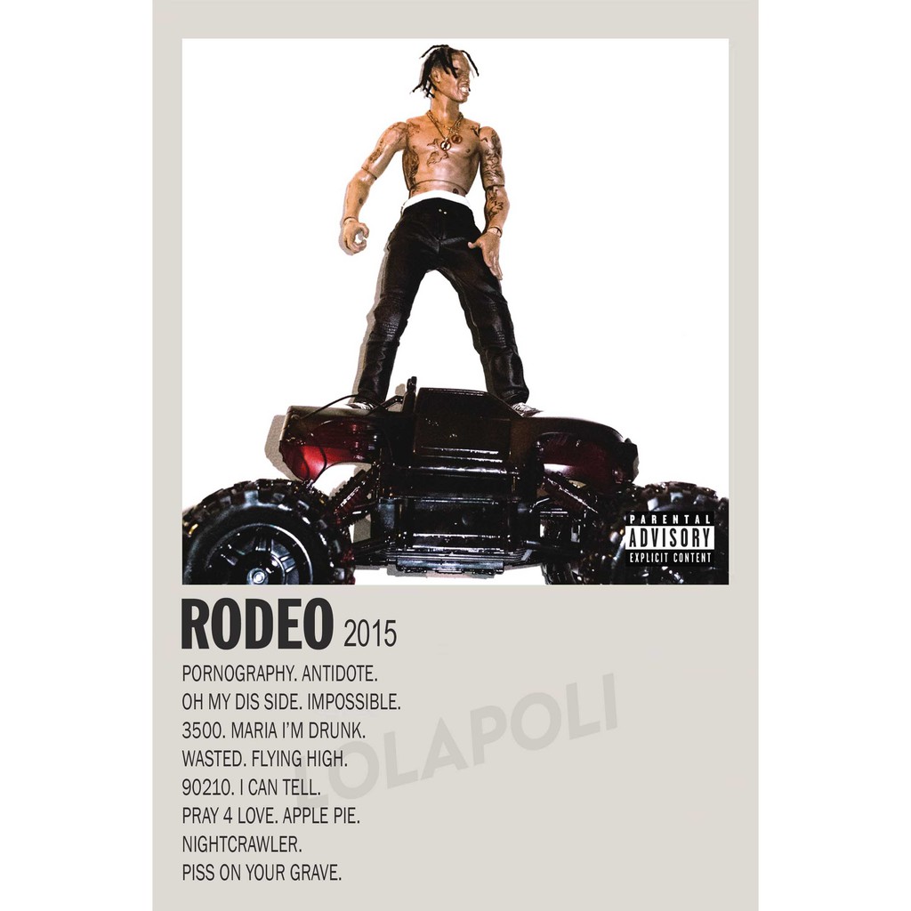 Poster Cover Album Rodeo - Travis Scott
