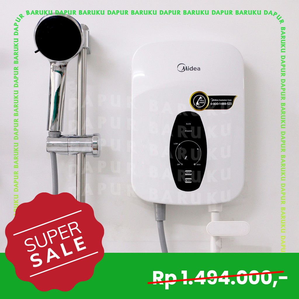 Jual Water Heater Instan Listrik Midea Dsk 24q Pemanas Air Murah Berkualitas Shopee Indonesia 8227