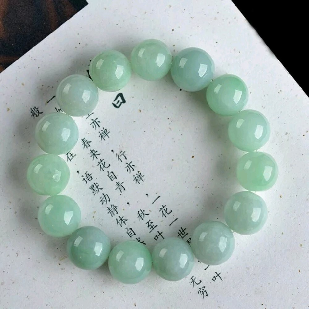 GELANG NATURAL GREEN JADEITE JADE GIOK BURMA TYPE A