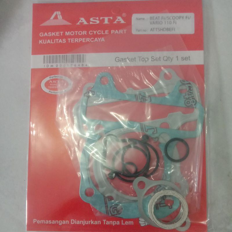 Paking Gasket TOP SET TOPSET BEAT fi SCOOPY fi vario 110 fi ASTA perpak packing