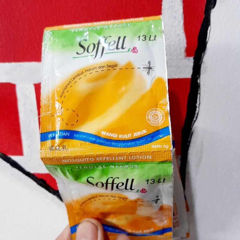 penolak nyamuk soffell sofel sachet isi 12 pcs