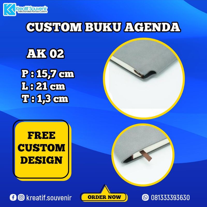 

Buku Agenda Exclusive | Lengkap dengan kalender 2021-2022 | Custom Logo Printing UV, Embos, Sablon