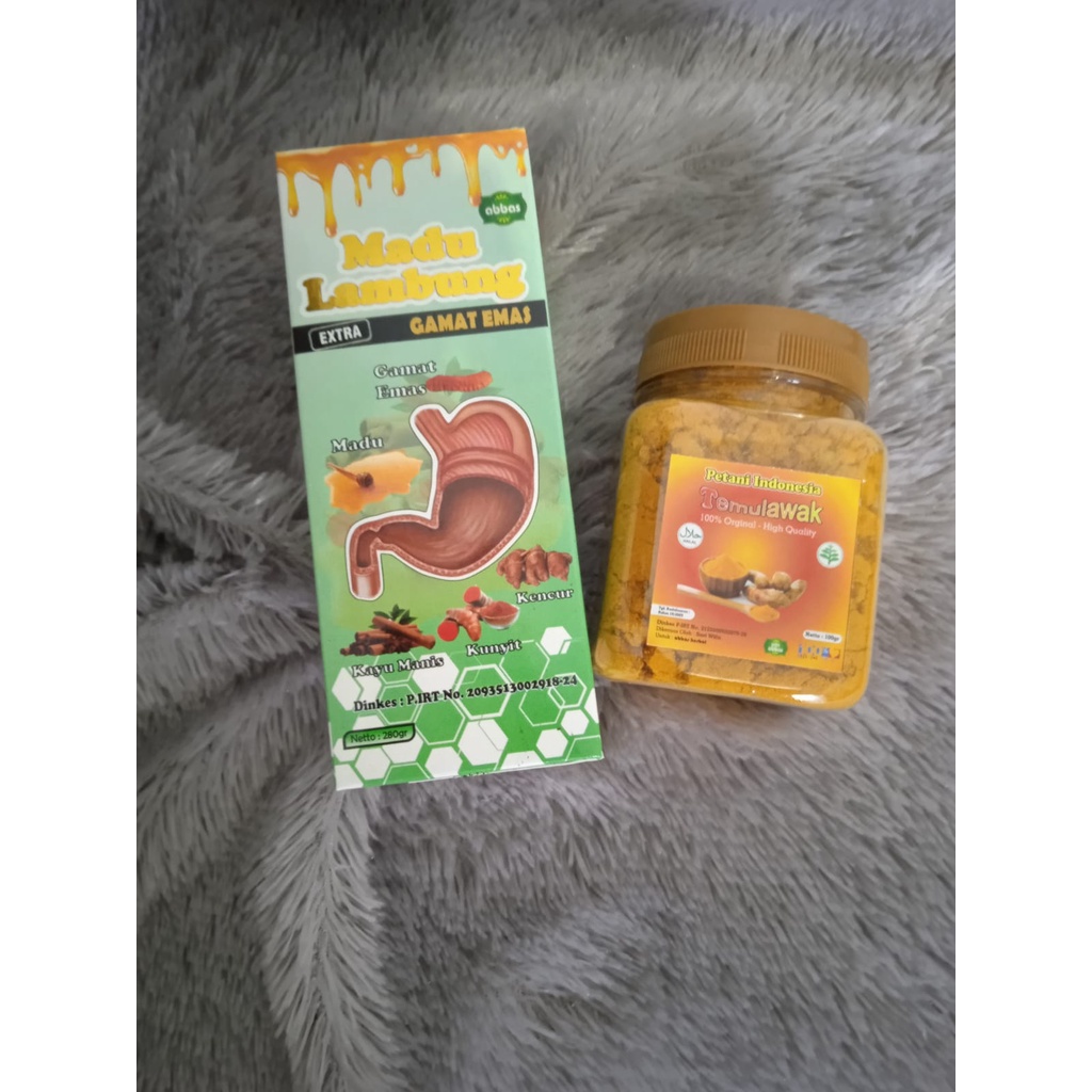 

MADU LAMBUNG PLUS GAMAT EMAS DAN HERBAL JSR TEMULAWAK 100GRAM
