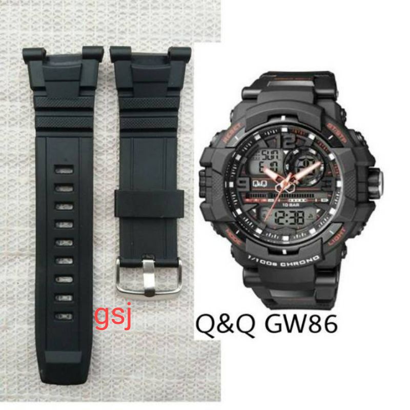 tali jam tangan QnQ GW86 strap ruber qnq gw86 tali jam qnq M143