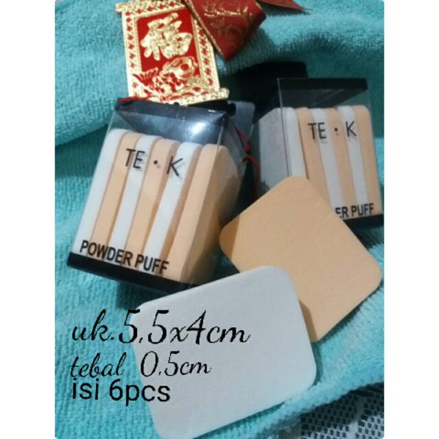 6pcs Sponge Bedak Foundation
