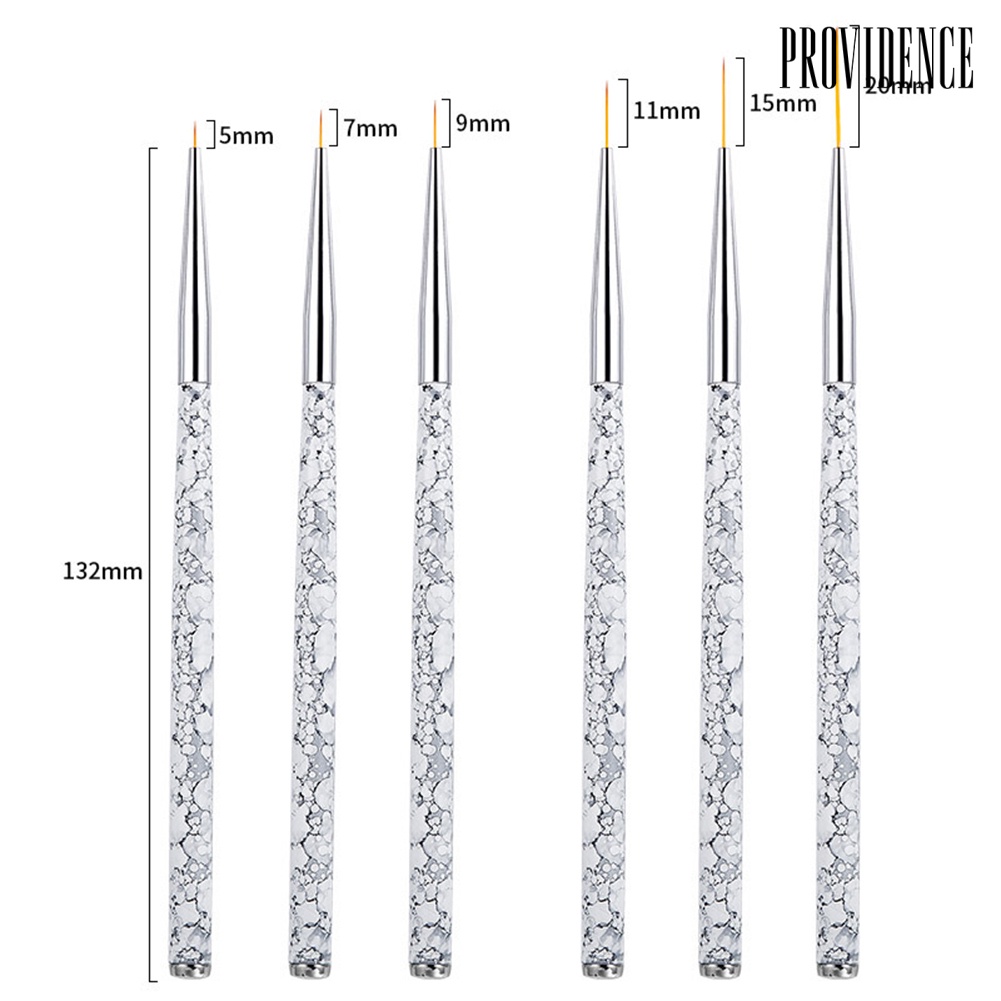 Providence 3Pcs Nail Art Drawing Pen Brush Painting Flower UV Gel Polish Manicure Tools Set