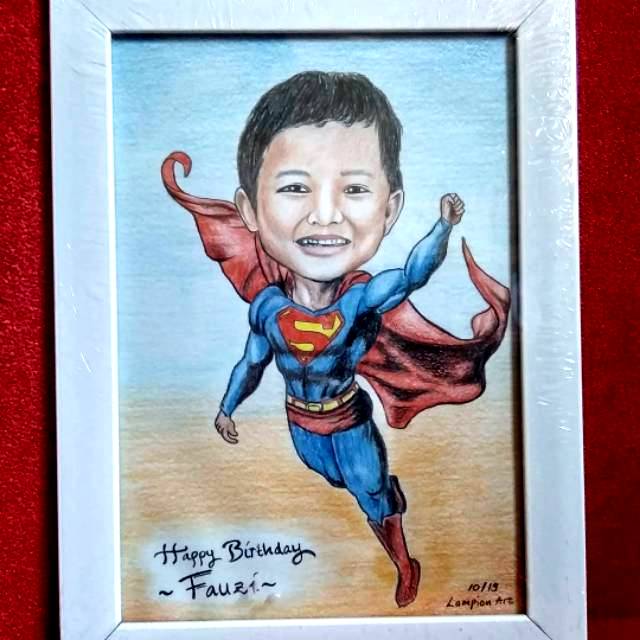 

Karikatur superhero