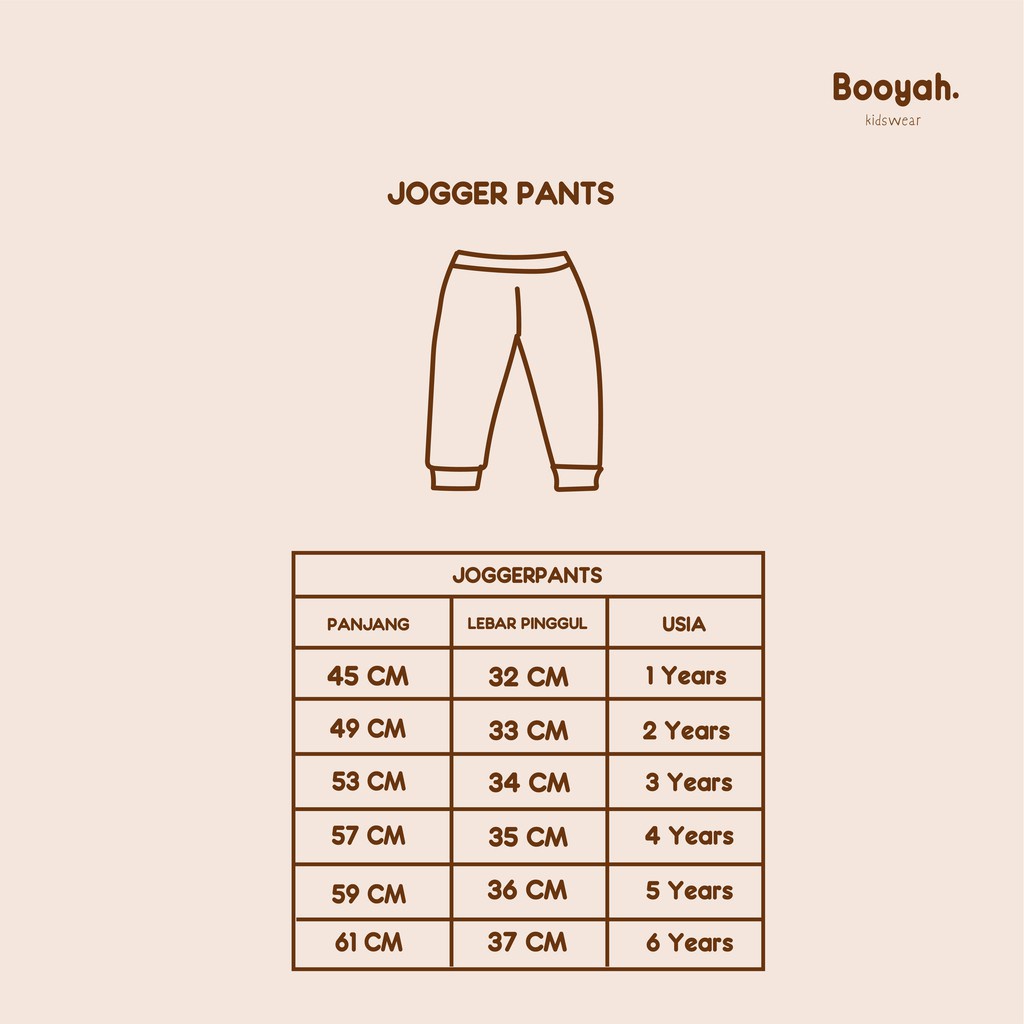 Booyah Cotton Jogger Pants / Celana Joger Anak Perempuan / Jogger Lucu