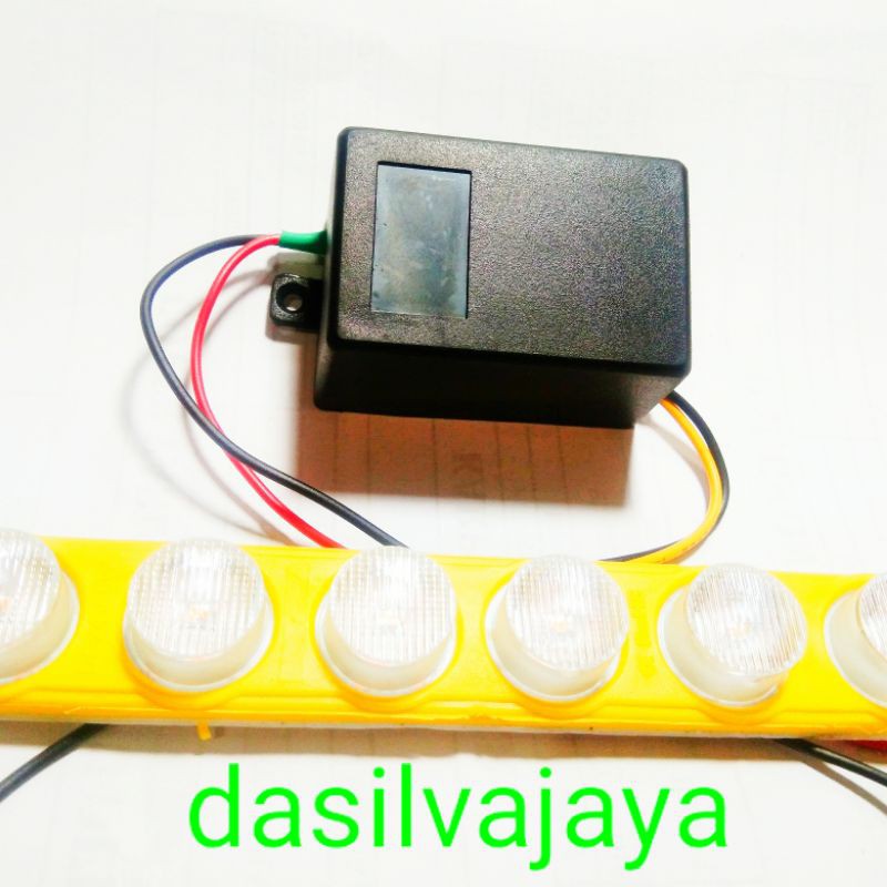 MODUL LED BLITZ PESAWAT 24VOLT +1LAMPU LED KUNING 6 MT