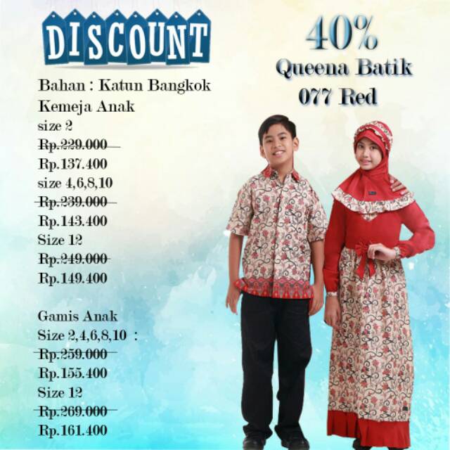 QUEENA SET GAMIS ANAK 077
