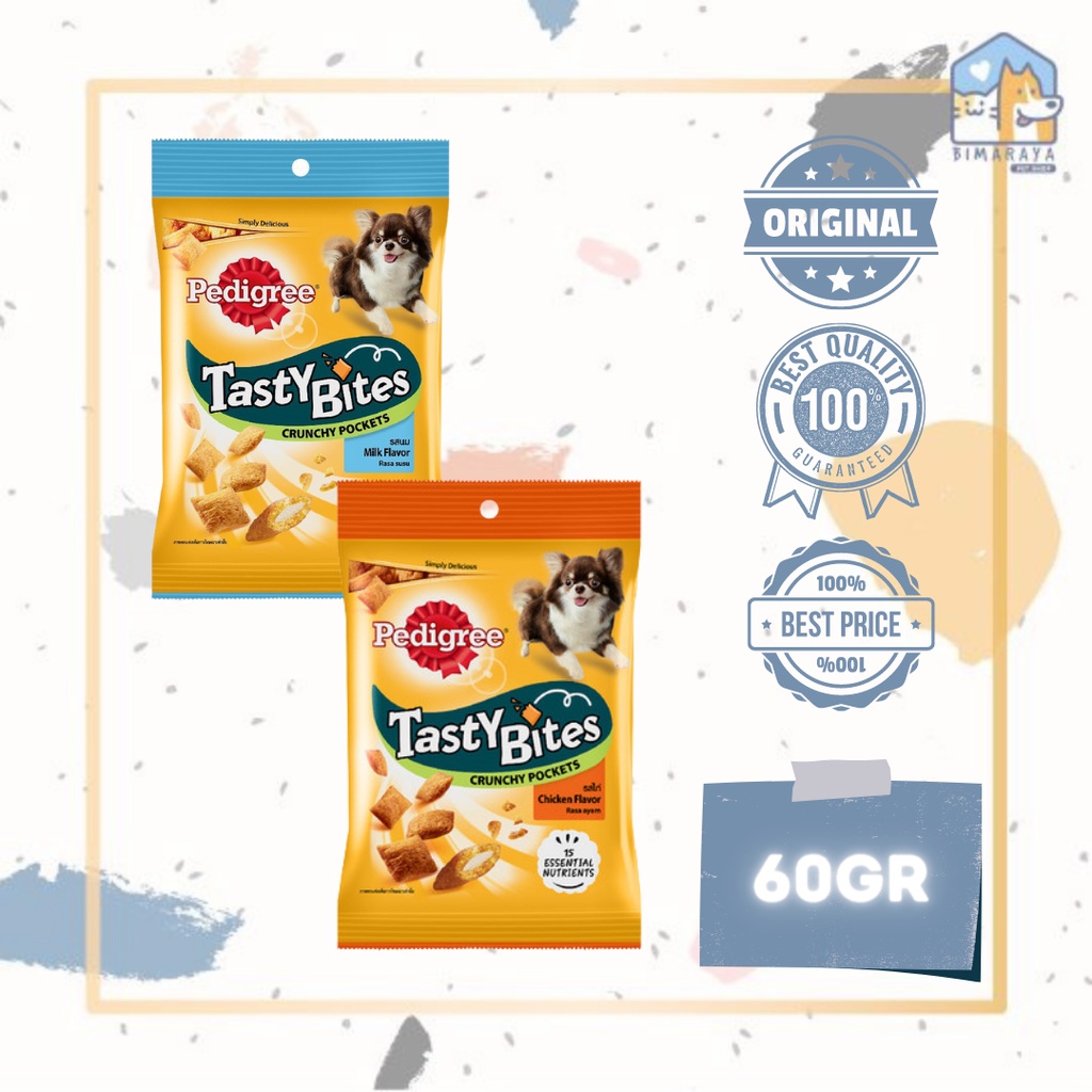 PEDIGREE TASTY BITES 60GR // SNACK ANJING