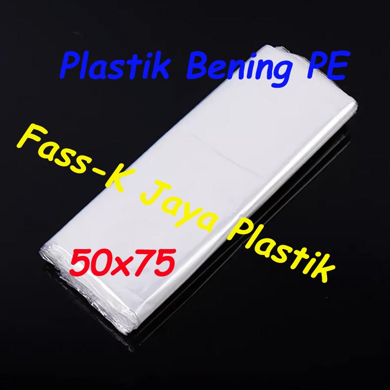 Plastik PE Bening uk 50x75 / PE Jumbo Transparan