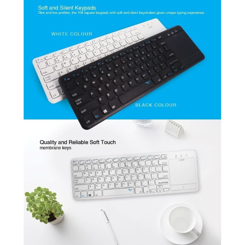 Jual KEYBOARD WIRELESS DENGAN TOUCHPAD UNTUK SMART TV ANDROID TV PC