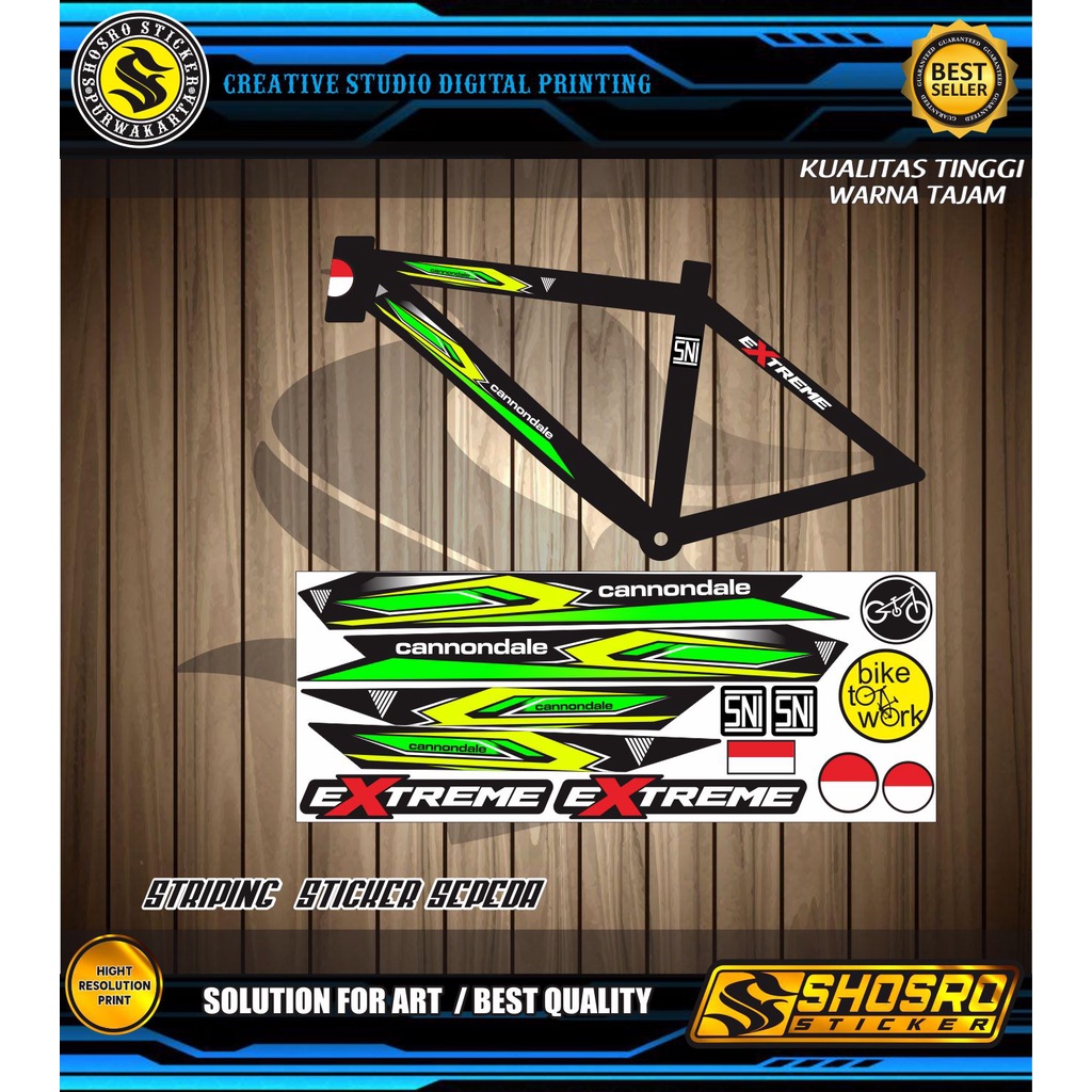 STRIPING SEPEDA MTB ALL / STICKER UNIVERSAL BIKE / VARIASI STRIPING SEPEDA GUNUNG / STIKER SEPEDAH S