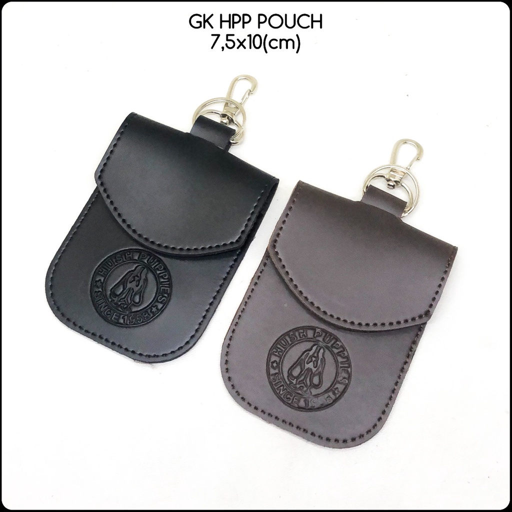 gantungan kunci hushpuppies pouch PU premium dompet stnk murah