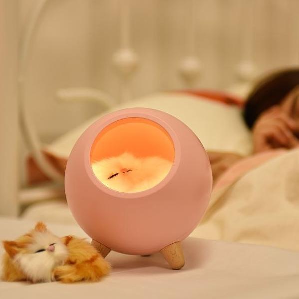 LAMPU KUCING LAMPU TIDUR LAMPU HIAS LAMPU MEJA [CAS] KANDANG KUCING ready