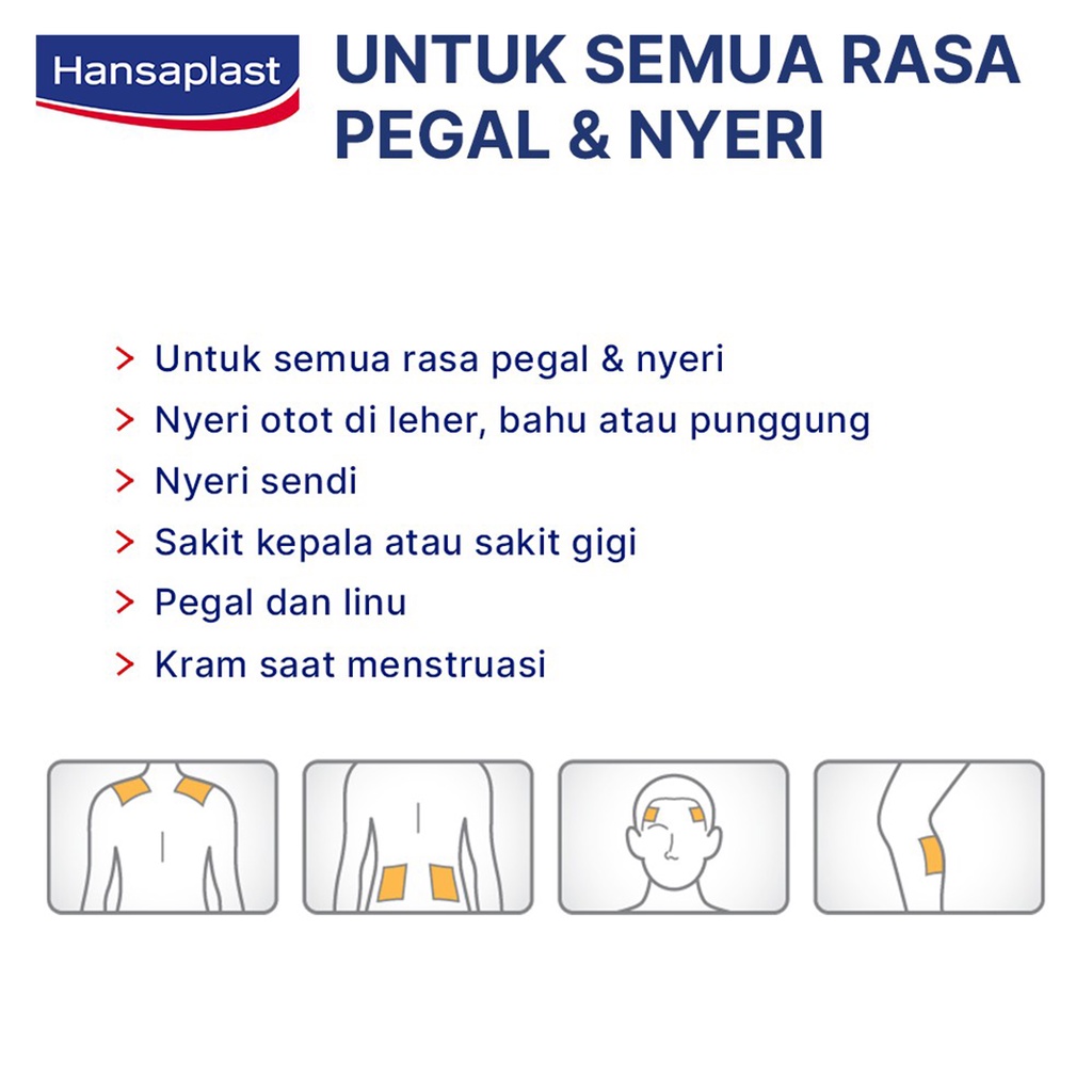 ❤ BELIA ❤ Hansaplast Koyo Hangat | Koyo Panas isi 10 lembar | Halal | BPOM Pegal Nyeri Otot